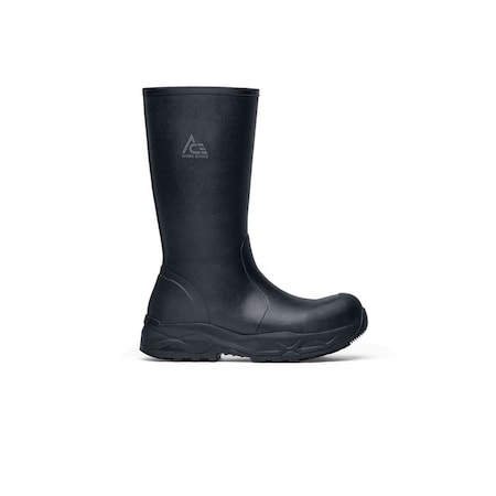 Shoes For Crews Unisex Raptor Tall Rubber Boots, Nano Composite Toe Toe, 15 in Height, Black, 12 72307